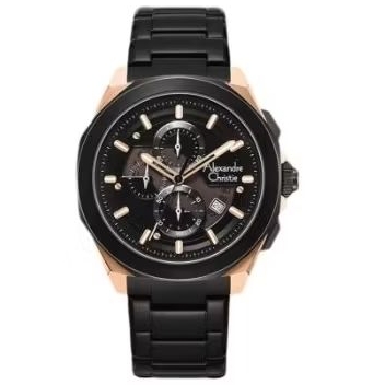 Alexandre Christie 6645 Black RoseGold Original