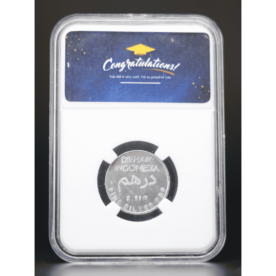 Mahar.co.id - Hadiah / Gift Koin Perak Dirham Indonesia 3,11 gr - Congratulations