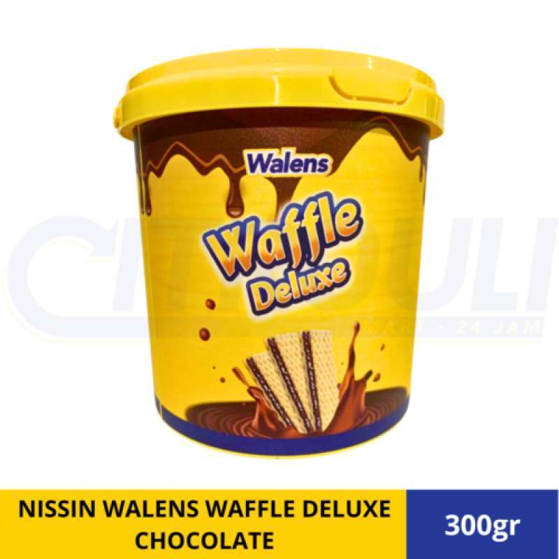 (KLG) Nissin Walens Waffle Deluxe Cokelat Kaleng 300gr
