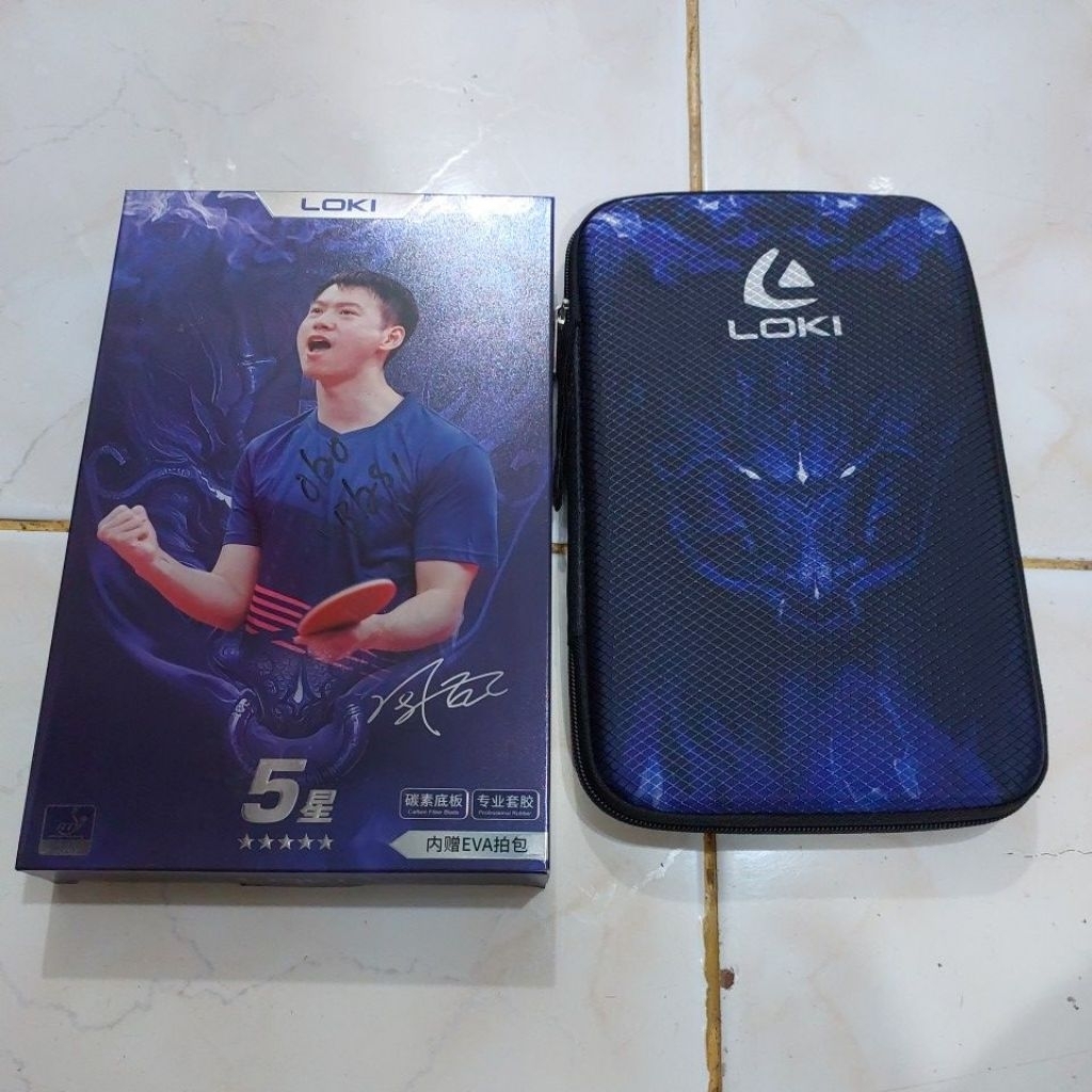 Bat Pingpong Loki 5 Star Carbon Tube Tech Original.