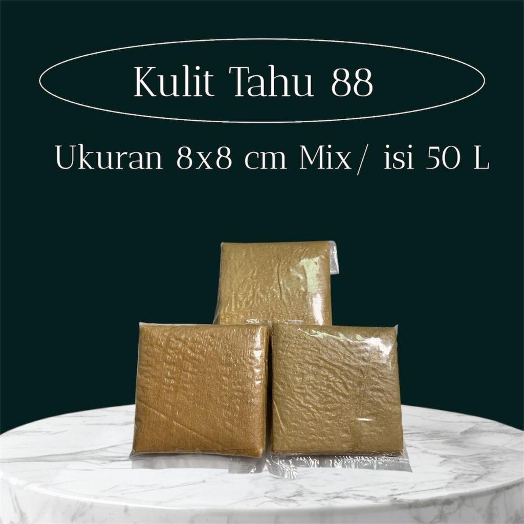 Kulit tahu Uk 8x8cm isi 50 Lembar warna MIX