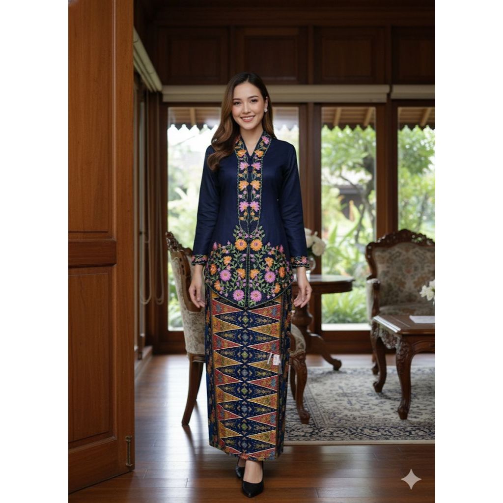 Kebaya Encim Modern Katun Toyobo Tunik Jumbo L hingga 8L
