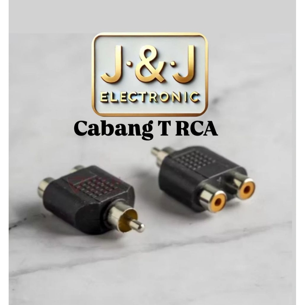 Cabang T Y RCA ( Sambungan Jack RCA to 2 soket Cover Rca ) Cabang AUDIO , jack JEK Jak RCA splitter 