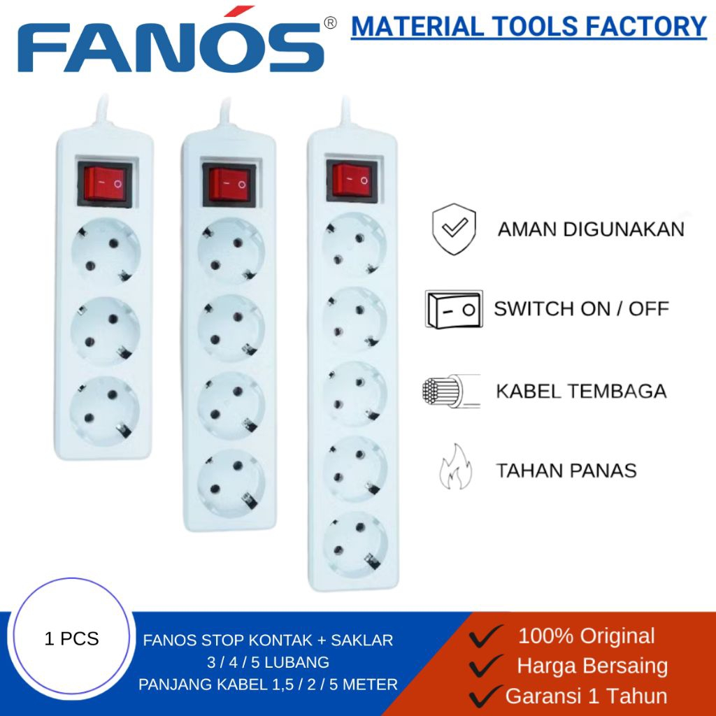 STOP KONTAK - STOP KONTAK KABEL - STOP KONTAK ARDE - STOP KONTAK + SAKLAR - TERMINAL LISTRIK - STOP 