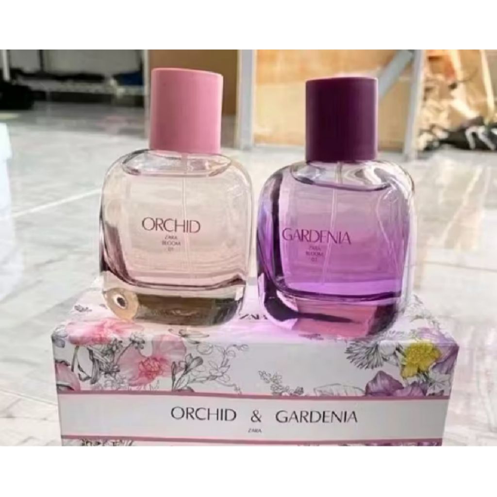Parfum Original Zara Orchid Bloom + Zara Gardenia Bloom 90ml--Parfum Wanita(kemasan baru)