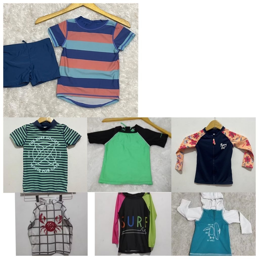 preloved renang anak anak. kaos renang anak. Jersey renang anak