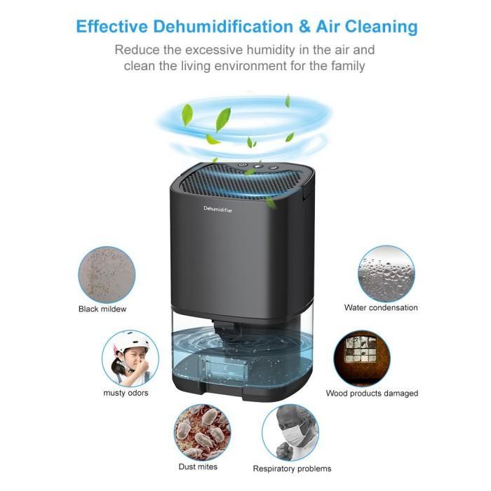 Dehumidifier 2 in 1 Moisture Absorber Anion Purification 1 L - H2102