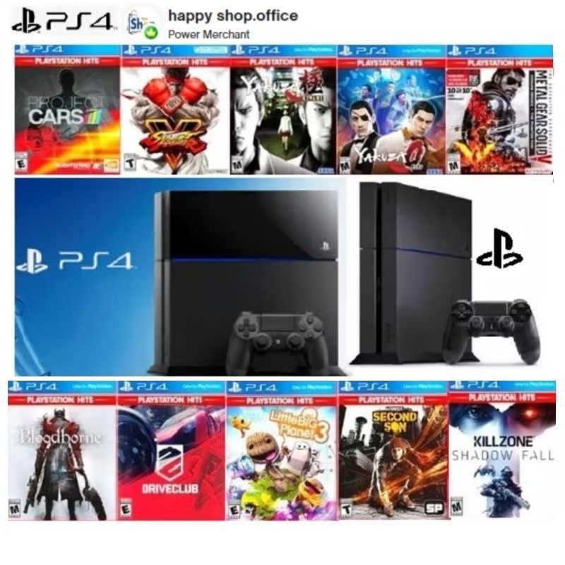 PS 4 JEPANG 500 GB FAT HEN VERSI 12.52  GAMES HEN PAKET LENGKAP