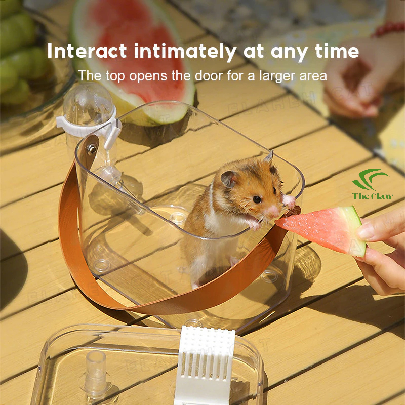 (The Claw) TH-KH08 1 Set Kandang Hamster Sugar Glider Akrilik Kandang Hamster Akrilik Hamster Cargo