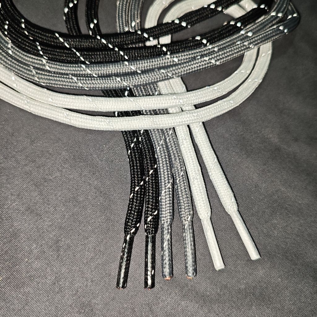 Tali sepatu bulat reflektif 6mm Tali sepatu premium bulat Polet 3m