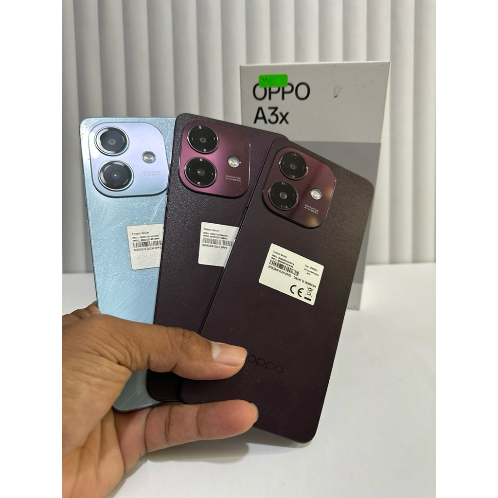 Oppo A3x 4/64 Hp second bekas seken