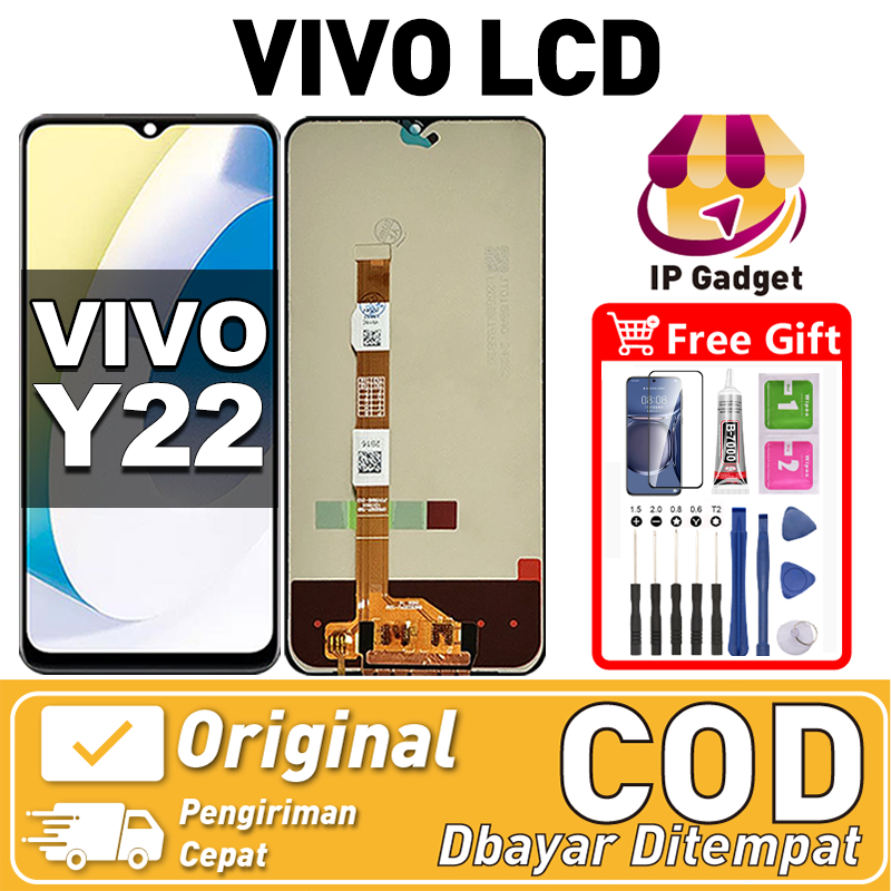 ORI FOR LCD VIVO Y22 Fullset Original LCD HP VIVO Y22 Asli Touchscreen Layar Sentuh HP COD