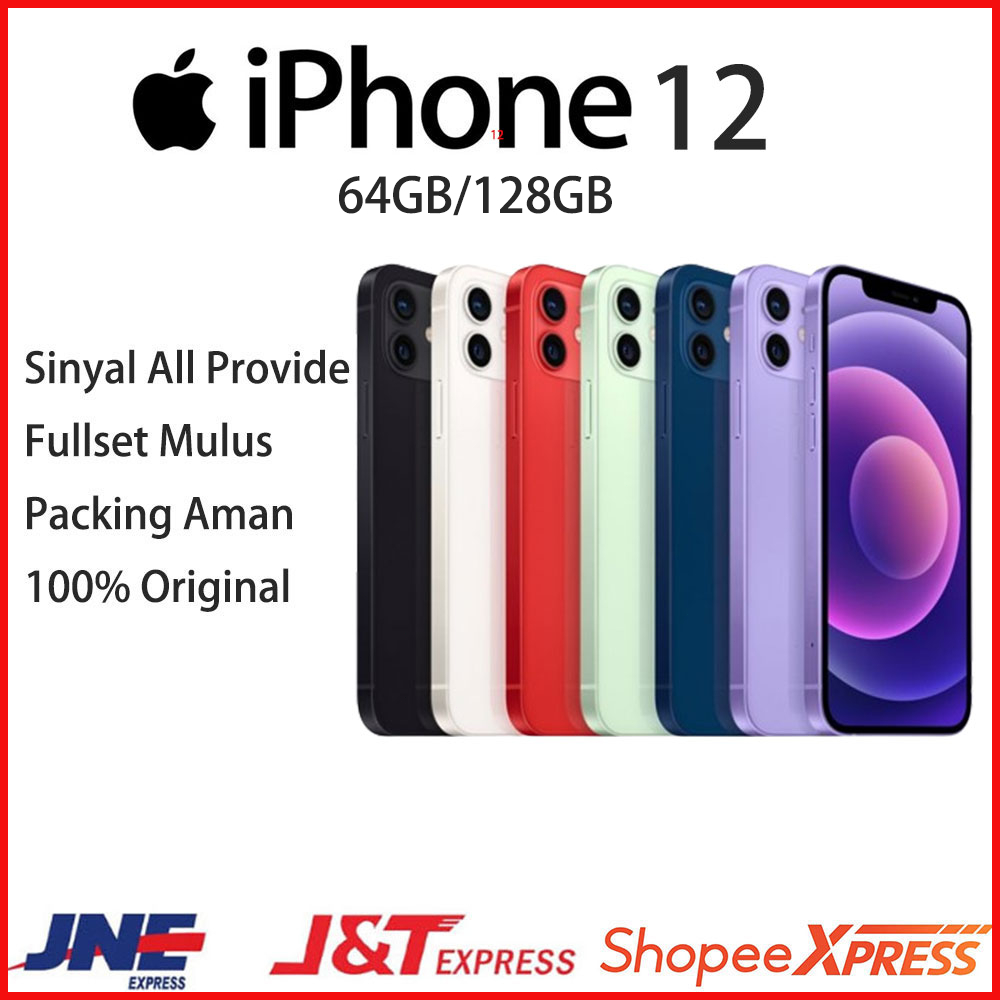 APPLE IPHONE 12 64/128GB SECOND IP 12 BERGARANSI 1 BULAN MULUS LIKE NEW HP12