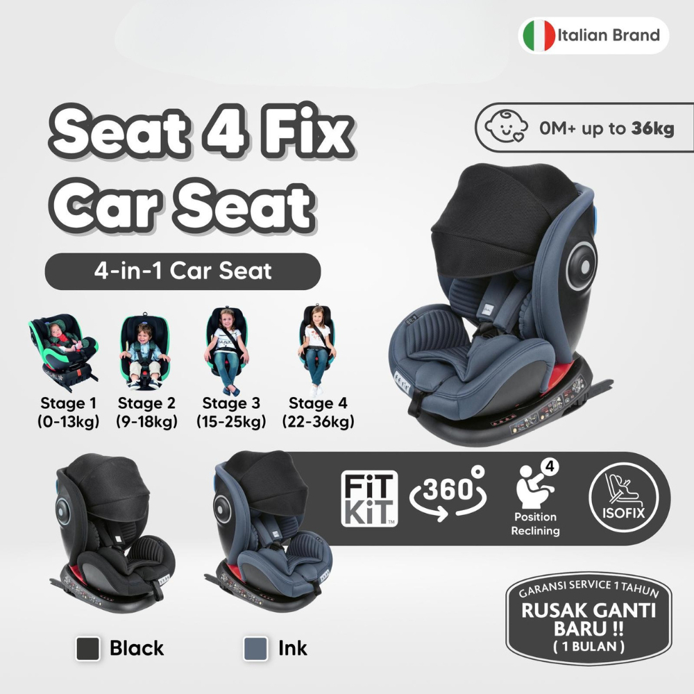 Baby Car Seat CHICCO Seat 4 Fix Booster Tempat Duduk Bayi Anak di Mobil Kursi Mobil Bayi