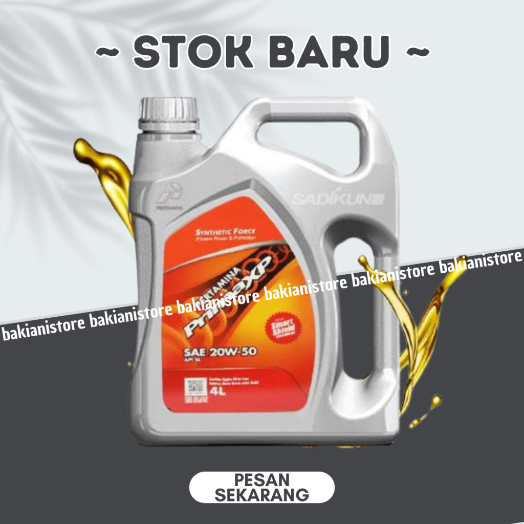 Oli Pertamina Prima Xp Sae 20w-50 - Oli mobil prima xp pertamina 4 Liter