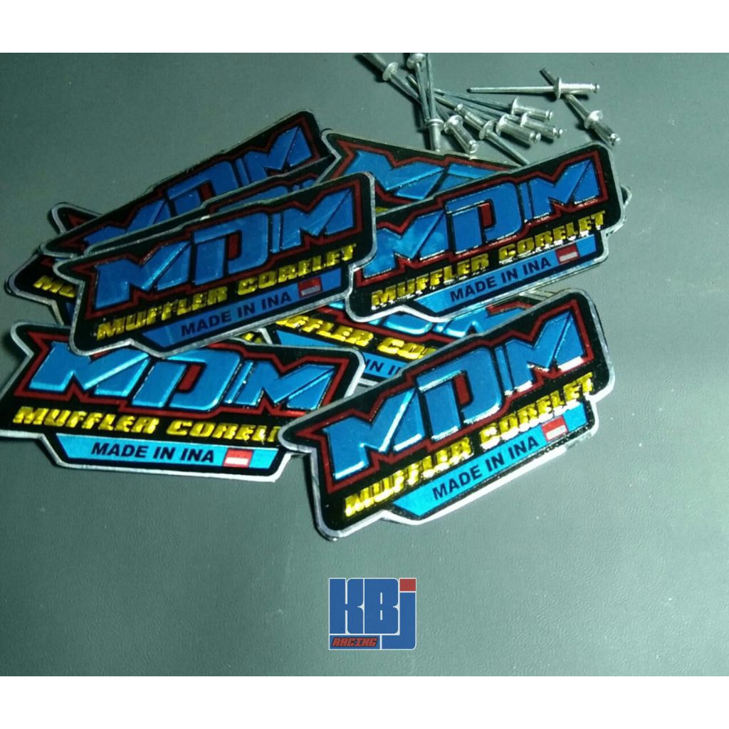 emblem logo knalpot mdm muffler