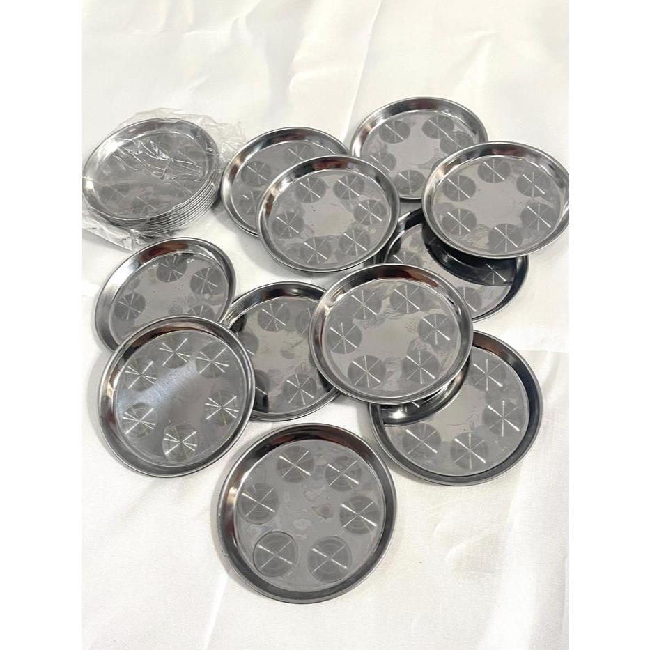 Tatakan Gelas Stainlees / Lepek Gelas - [6 pcs] Tatakan Gelas / Lepek Gelas