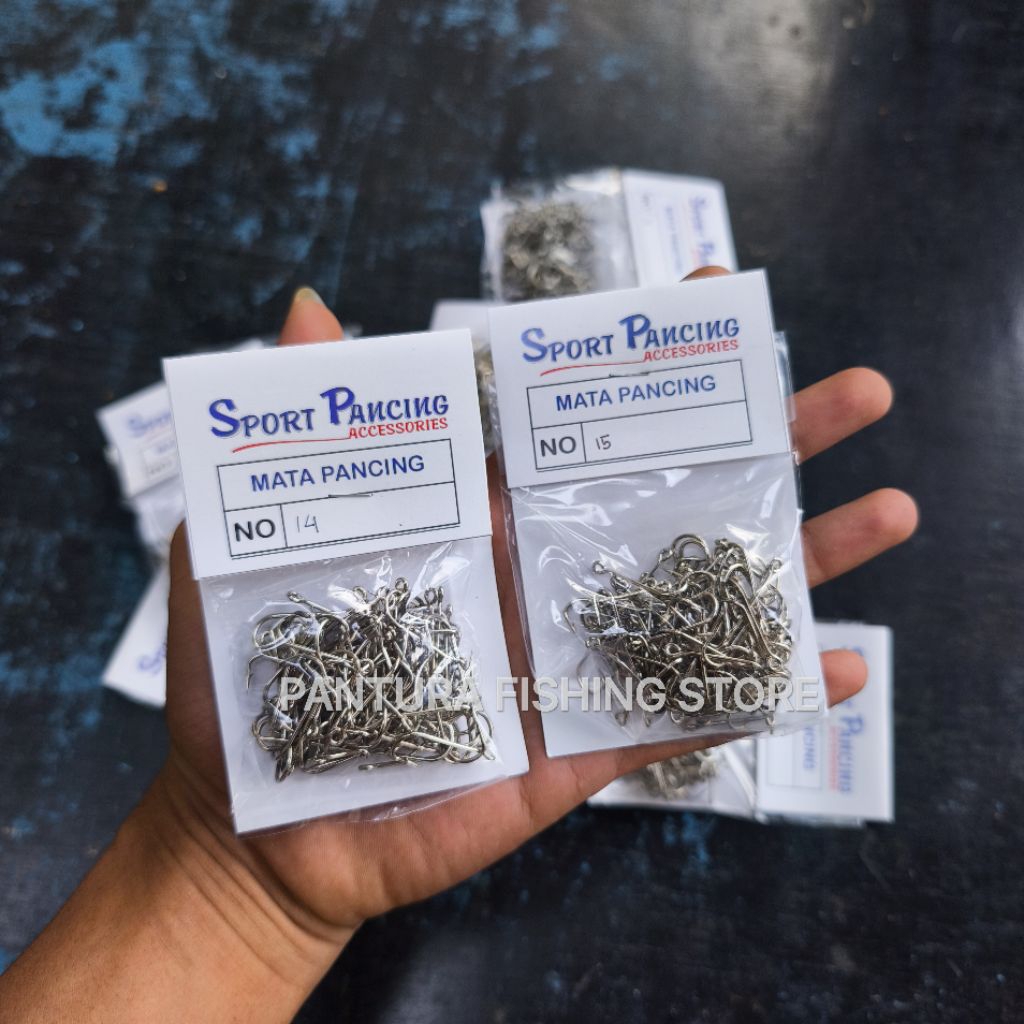 Kail Pancing Bahan Stainless Steel Leher Panjang isi 100 pcs | Kail Pancing Sabiki/Kotrekan Nelayan