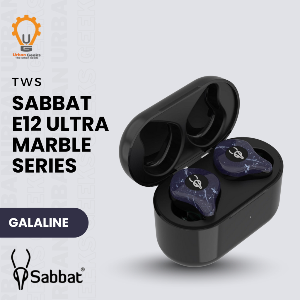 Sabbat E12 Ultra Galaline Stone Marble TWS Headset 5.0 Qualcomm Aptx