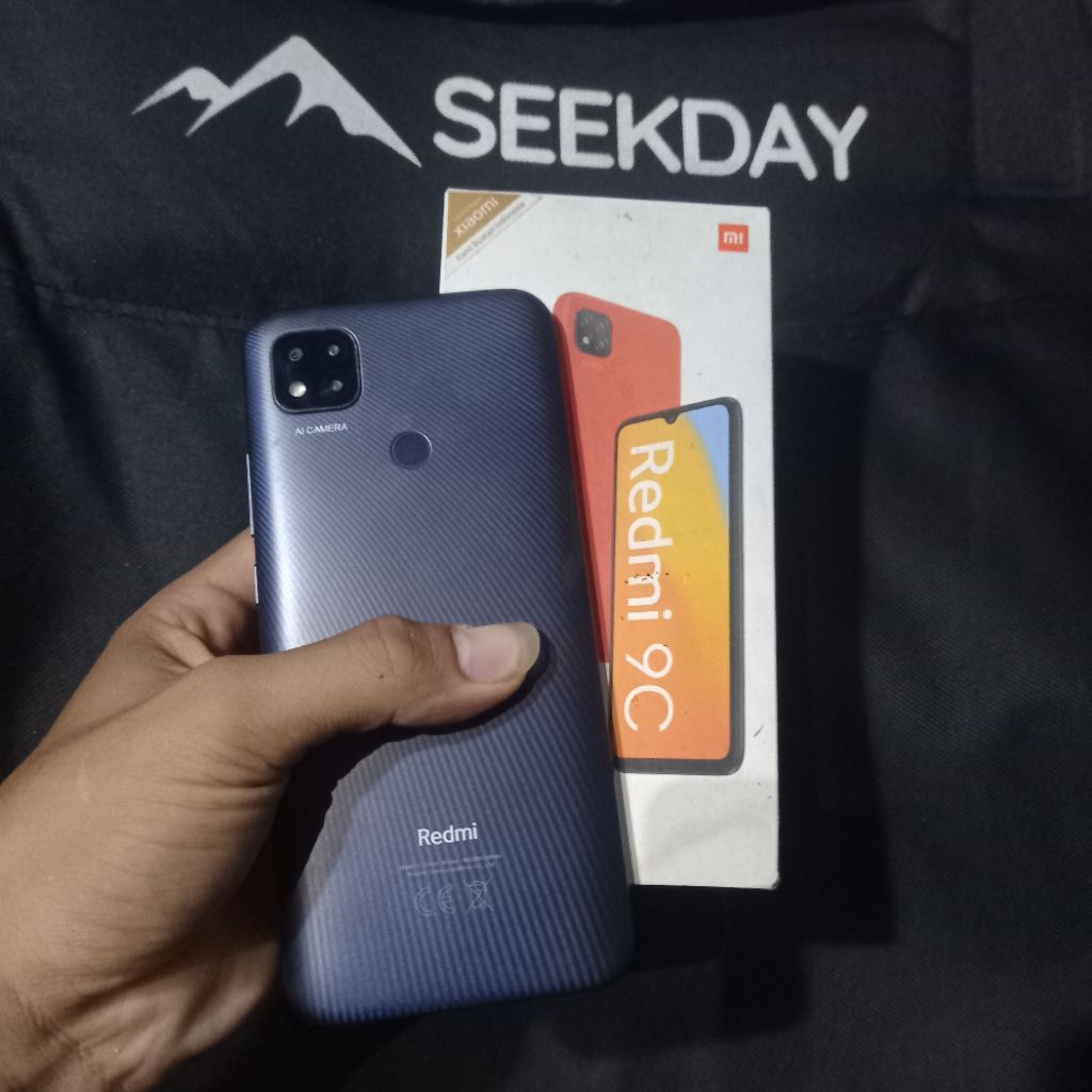 redmi 9c ram 3/32 ori fullset (second ori normal siap pakai)