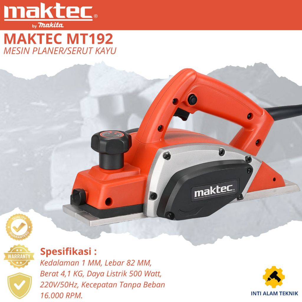 Mesin Planer Ketam Serut Kayu Maktec MT192 Termurah Best Seller 