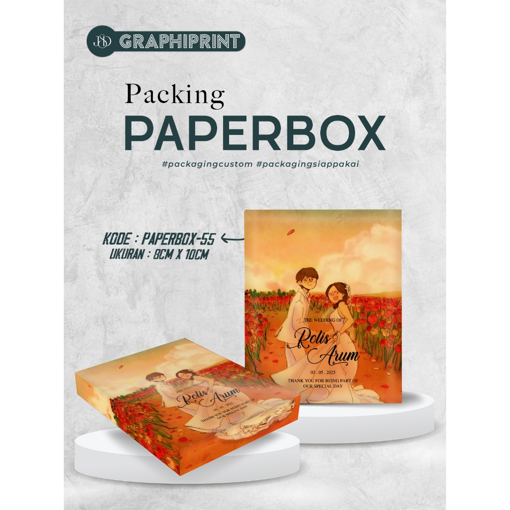Packaging Souvenir Paper Box Desain Custom | Kemasan Souvenir Dompet Kartu Card Holder