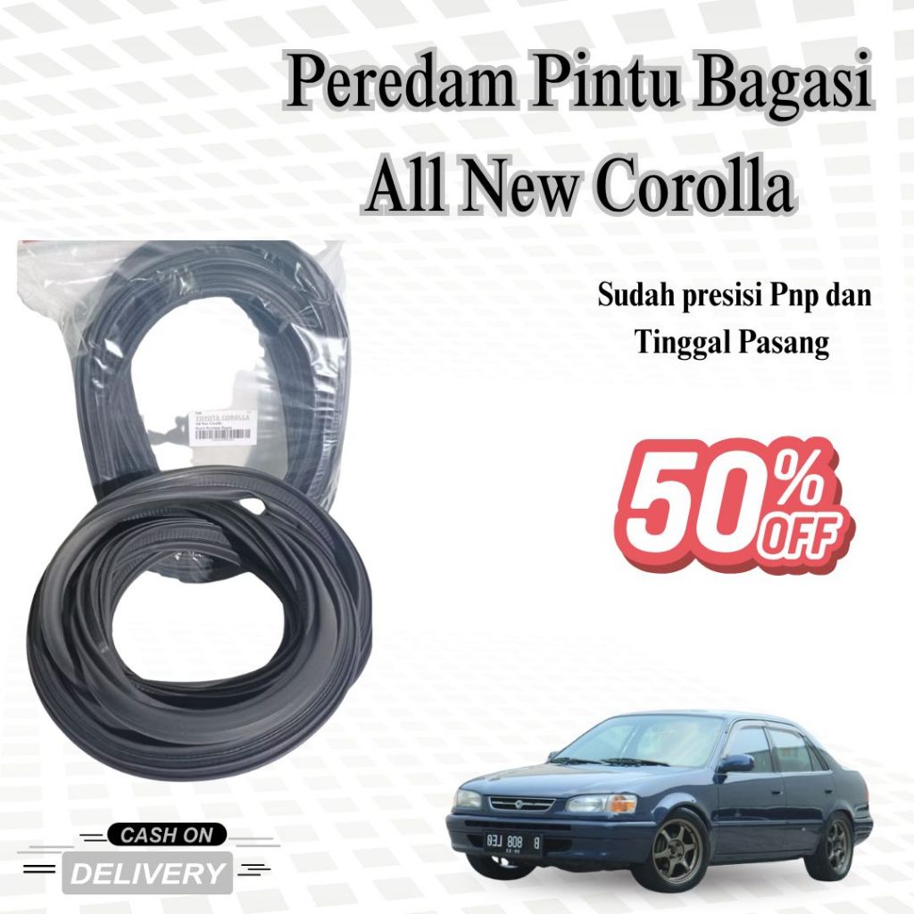 Karet Peredam Pintu Mobil All New Corolla | Karet Seal Pintu | Karet Peredam Suara & Getar Body Coro