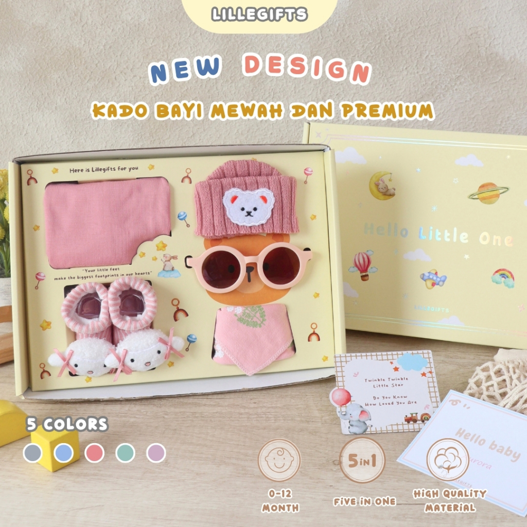 LILLEGIFTS Hampers Bayi Premium Kado Baby Girl Boy Hadiah Lahiran Newborn Gift Perempuan Laki-Laki
