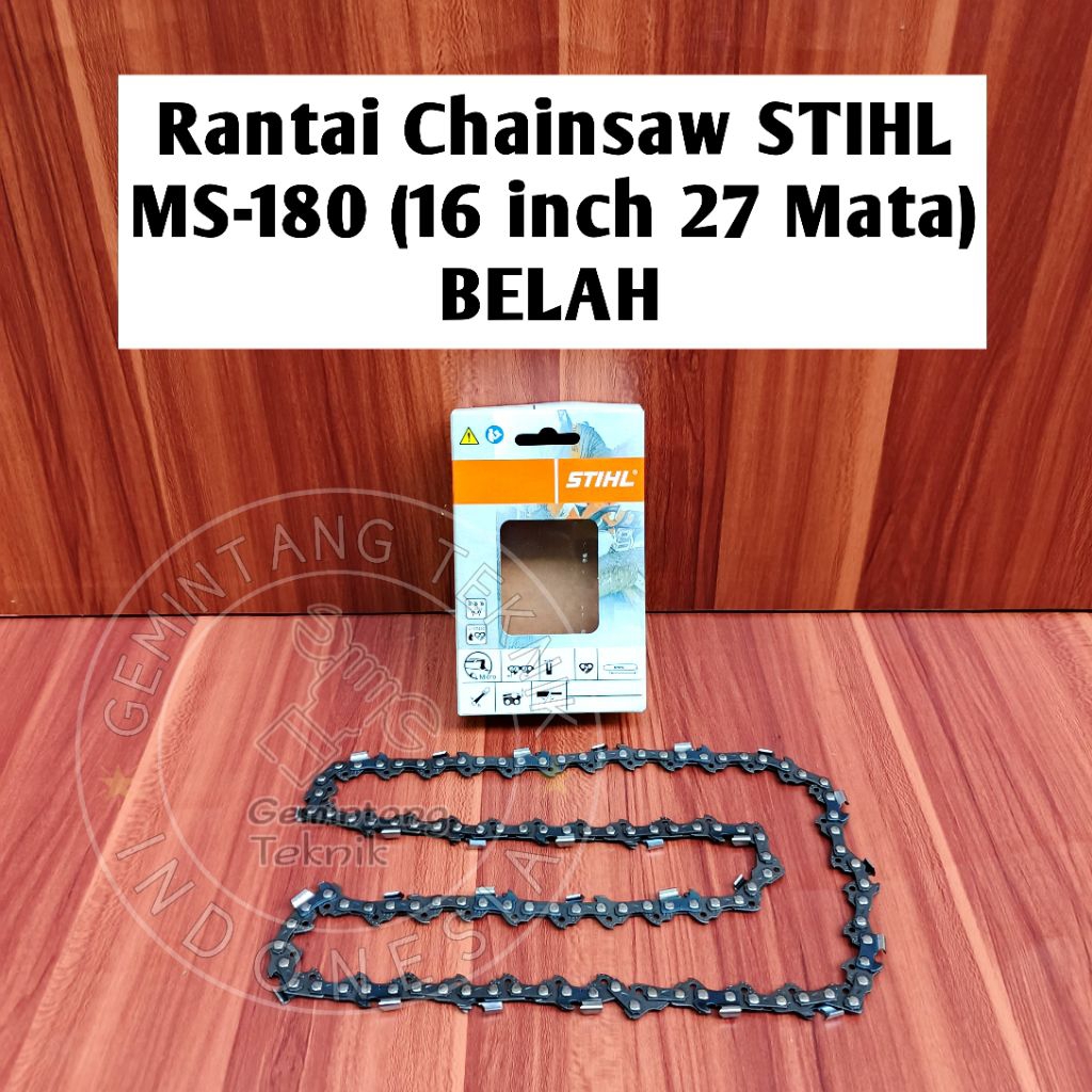 Rantai Chainsaw STIHL MS180 16 inch 27 Mata / Rantai STIHL MS 180