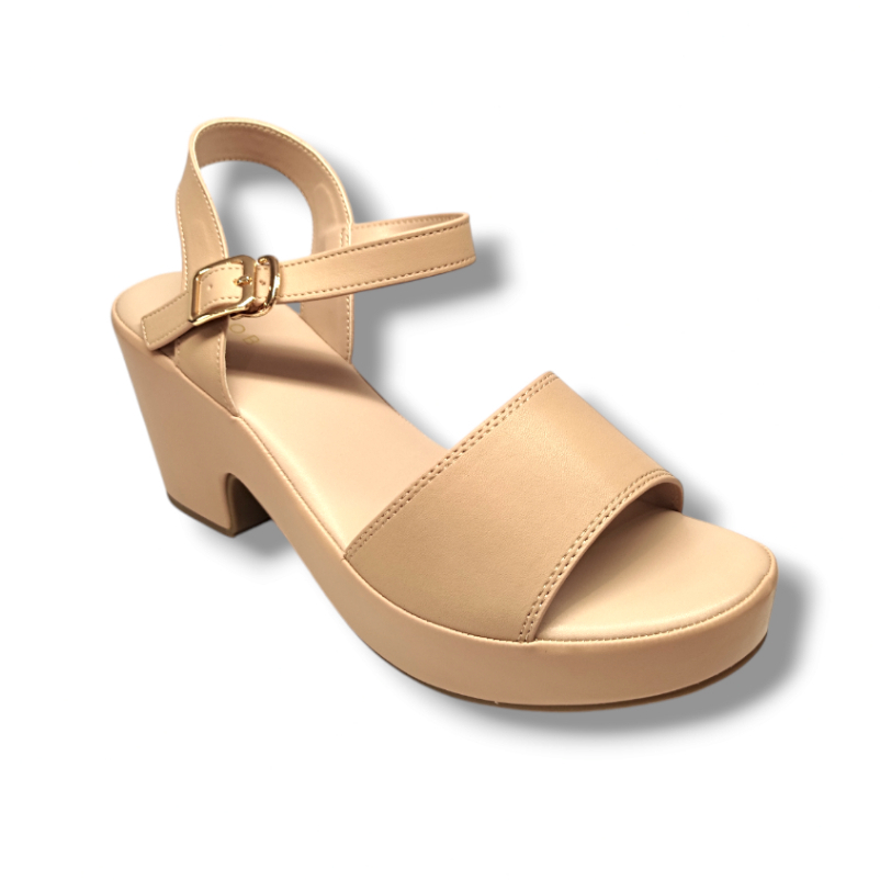 Be-Bob Lita-X25027 Pink, Mocca Wedges Wanita