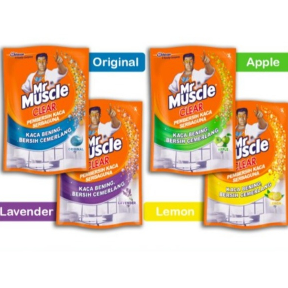 MR MUSCLE CLEAR PEMBERSIH KACA - REFILL 400ML