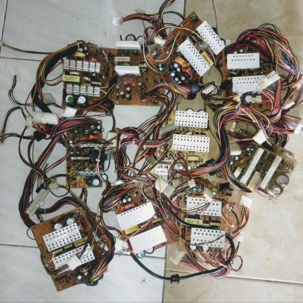 KOMPONEN PSU POWER SUPLAI PCB POWER SUPPLY PSU RUSAK DIY EXPERIMENT