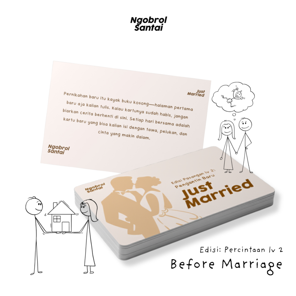Edisi AFTER MARRIAGE: Percintaan lv 2 - Kartu Permainan Ngobrol Santai - Kartu Deeptalk & Truth or D
