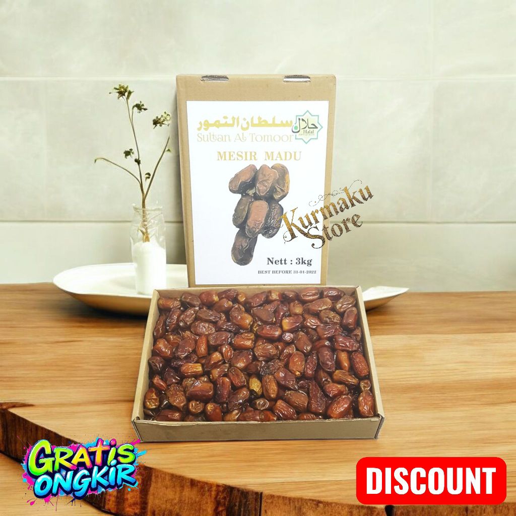 Kurma madu mesir KEMASAN 3KG// mesir golden valley//exp 2026