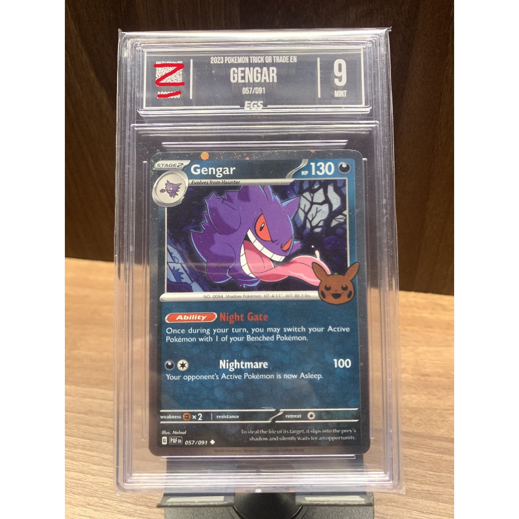 Pokemon TCG Kartu "Gengar halloween" Versi Inggris Grading / Graded Slab EGS bukan PSA ORI