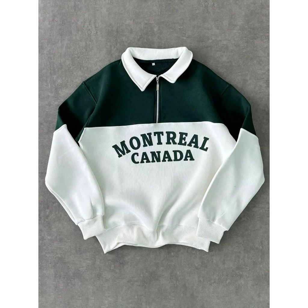 MONTREAL sWEATER KOMBINASI DAN SWEATER POLO BIGSIZE SAMPAI 6XL