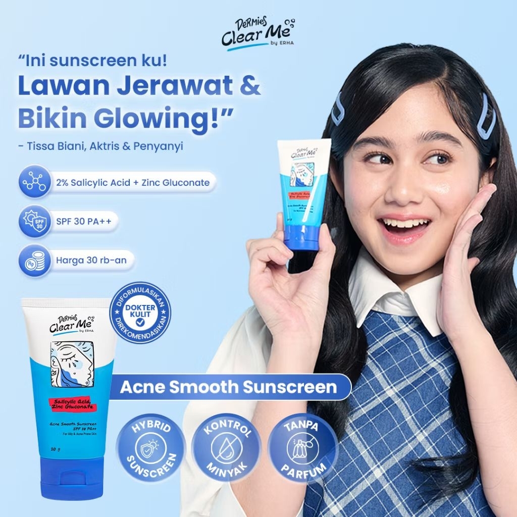 Sunscreen acne dermies