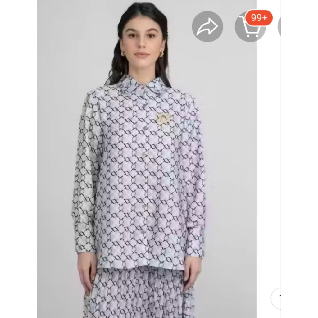 WK MONOGRAM PLEATED MONOCHROME XL