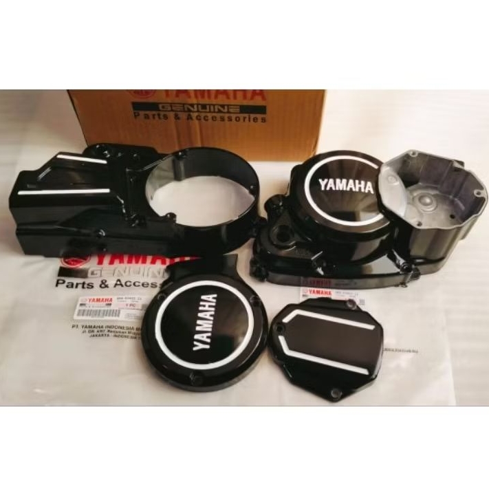 Cover Crank Case Bak Blok Magnet Magnit Kopling Kanan Kiri Plus Tutup Bak Kopling Rx King Lama 2003 