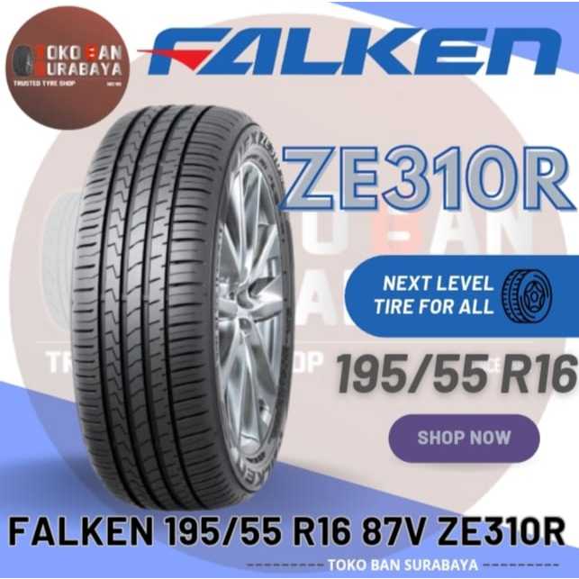 Ban FALKEN 195/55R16 ZE310R 195/55/16 19555R16 195/55-16 19555 195/55 R16 R 16 ZE 310R 310 R