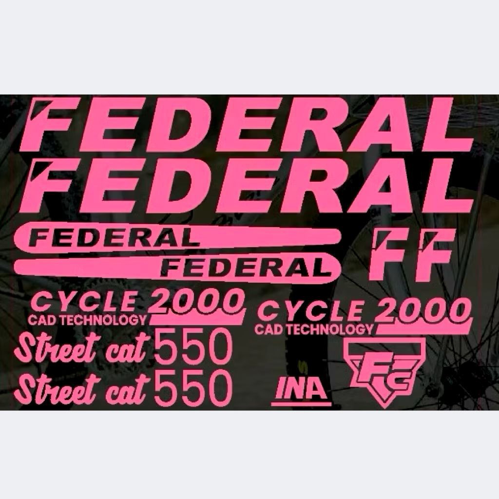 Sticker sepeda FEDERAL street cat 550 cutting