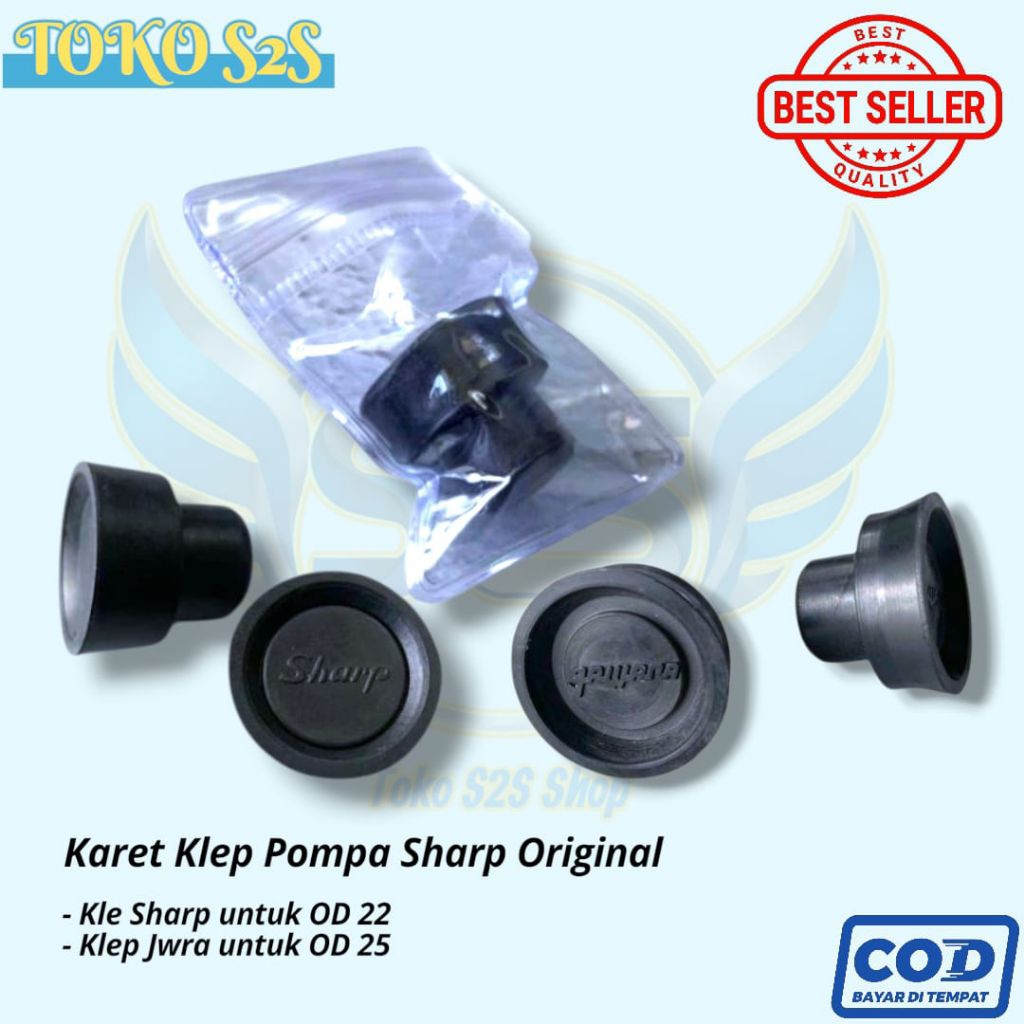 Karet Klep Pompa Original Sharp | Klep Ori od 22 dan od 25 | Tahan Panas