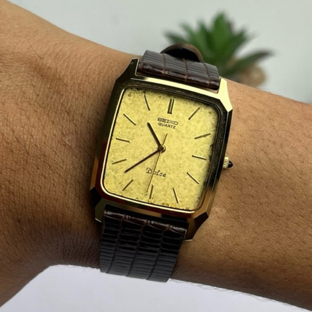[LAKU] Jam Tangan Seiko Dolce Tank Warna Gold Vintage