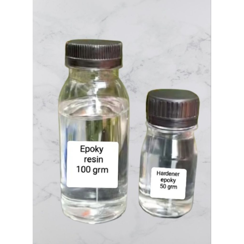 Epoky resin + Hardener epoksi satu paket 150 grm