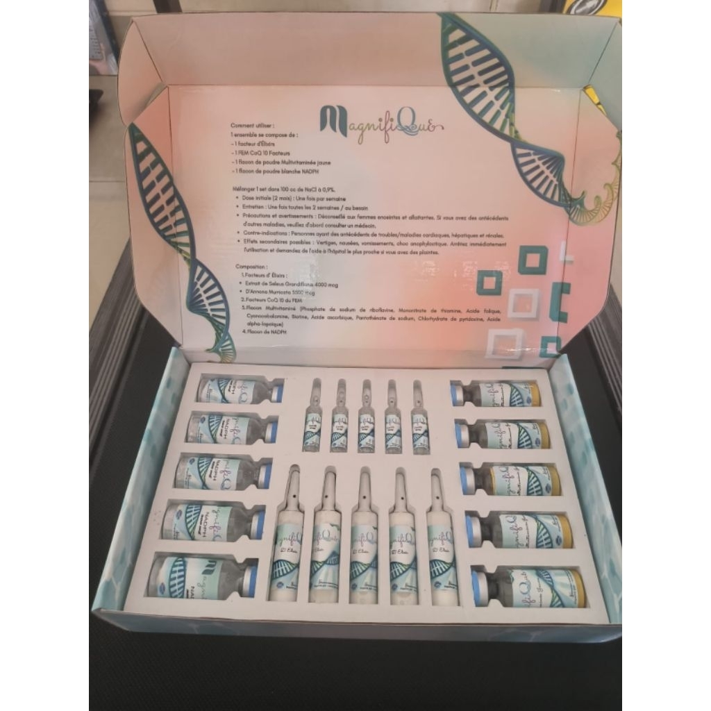 Ready!!!!  perbox infus milky whitening magnifique original 5 set infus milky whitening magnifie per