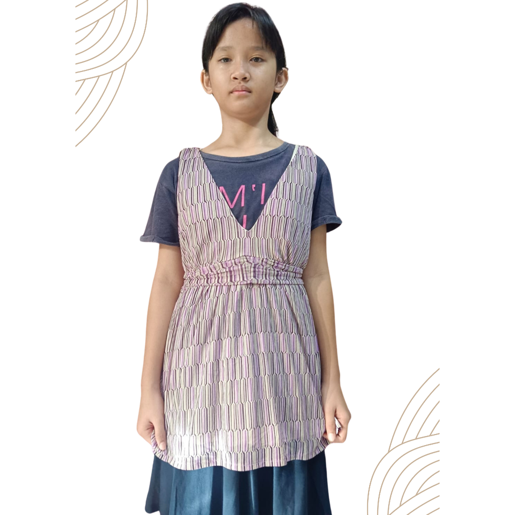 Dress Atasan Anak Perempuan Mini Dress Wanita Anak RemajaTanktop Wanita Remaja Tanktop Tali Dua