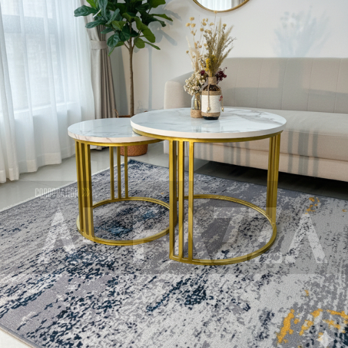 Meja Tamu  Minimalis Set hollo K9 aesthetic | Meja Minimalis | Meja Ruang Tamu | Furniture Ruang Tam