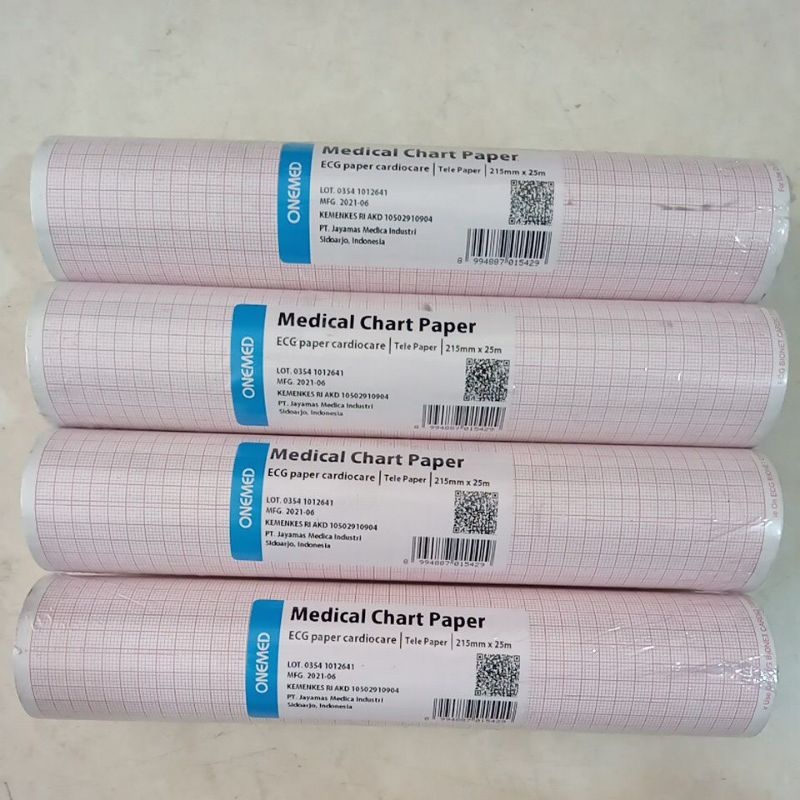Kertas ekg cardiocare 2000 Kertas ECG 215 x 25 Kertas Ekg 12 chanel onemed