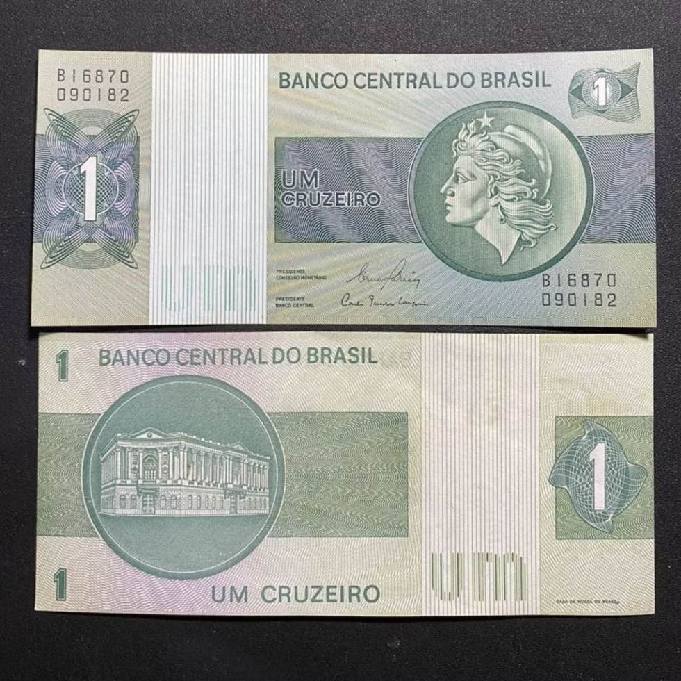 Koleksi Uang Kertas Brazil 1 Cruzeiro