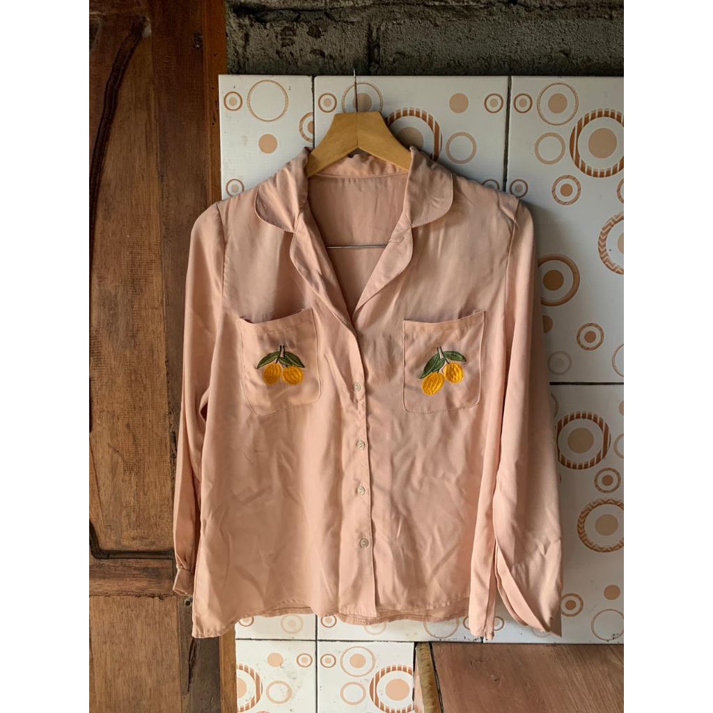 preloved kemeja saku bordir